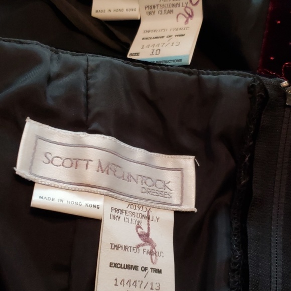 Holiday velvet party dress - Picture 3 of 5